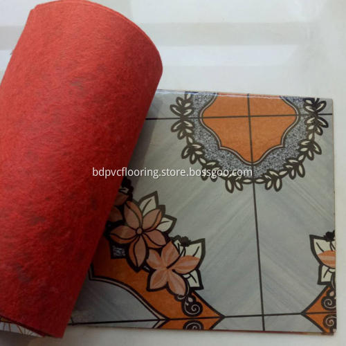 Wood design plastic flooring